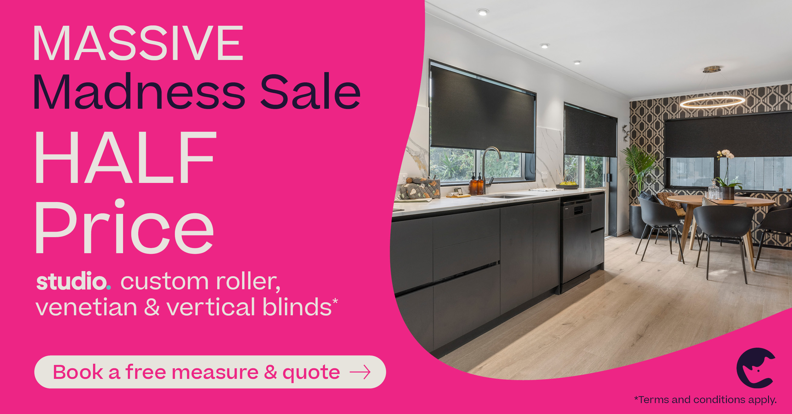 Free making on selected custom curtains*